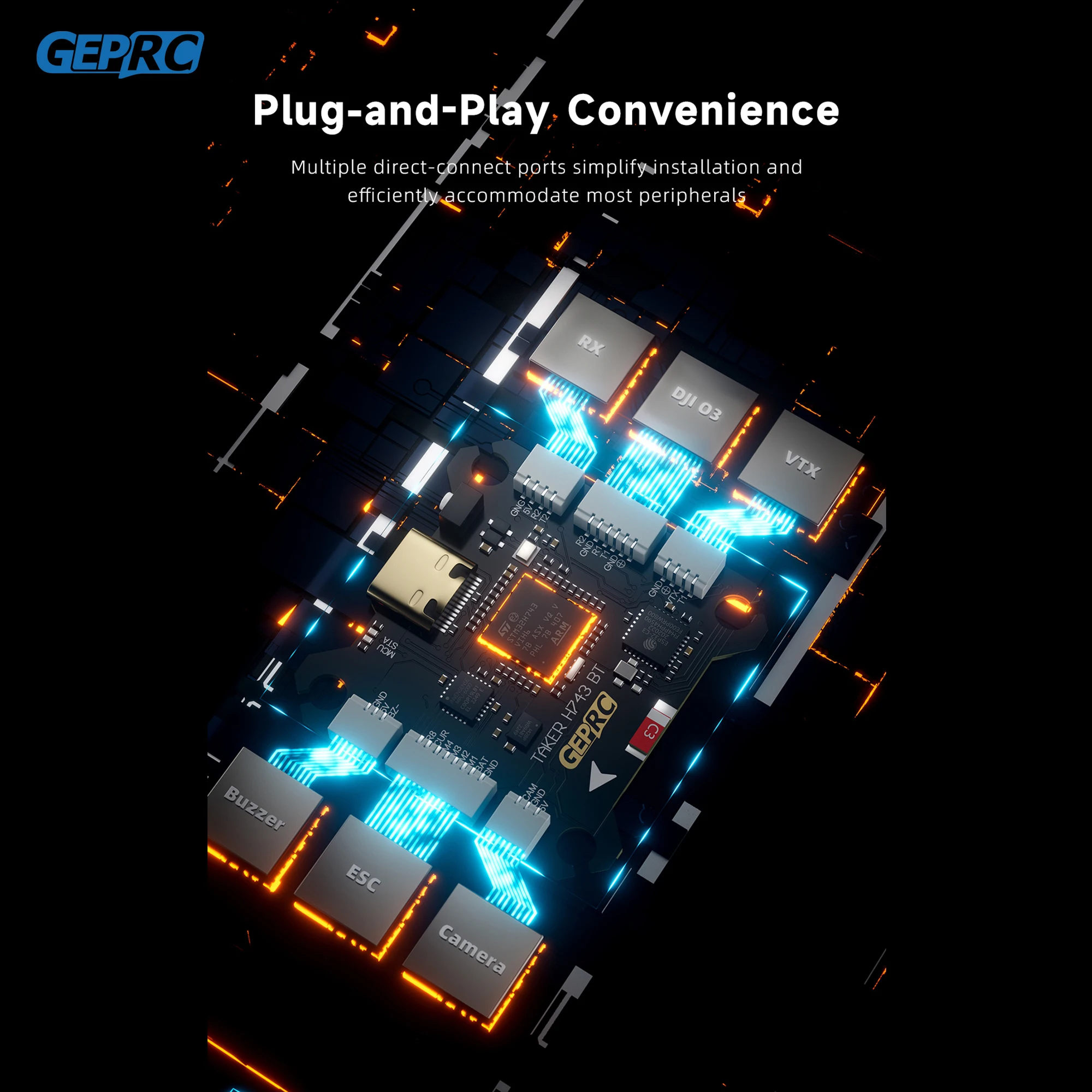 GEPRC TAKER H743 BT 32Bit 65A  - đánh giá và giá Drone Racing Esc
