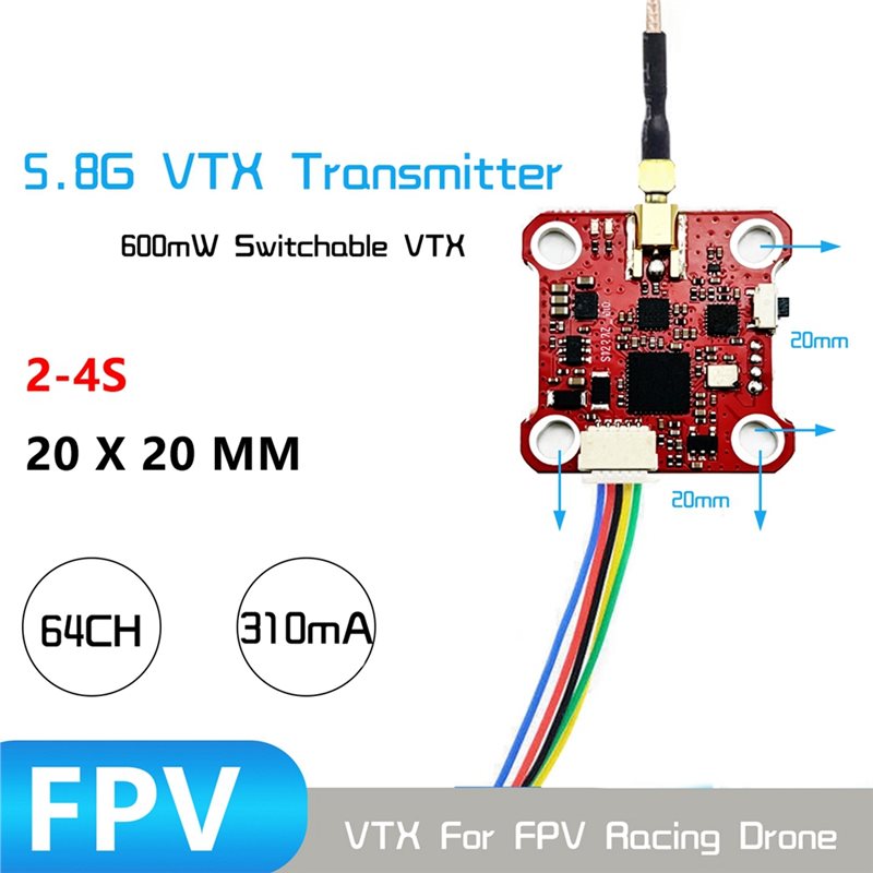 B27B MINI008 VTX 64CH 5.8G Ana - đánh giá và giá Drone Racing Vtx